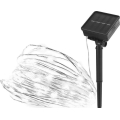 Solárny svetelný reťazec 120xLED/2,4W/1,2V 12m IP44 600 mAh studená biela