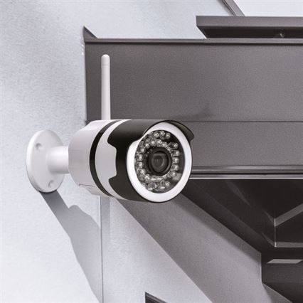 LED Vonkajšia IP kamera 36xLED/12V/1A IP66, adaptér