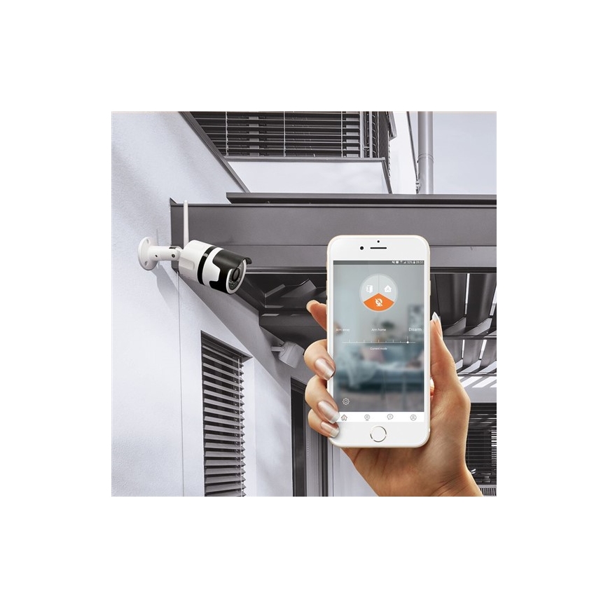 Vonkajšia IP kamera so senzorom 12V/FULL HD IP65 Wi-Fi Tuya