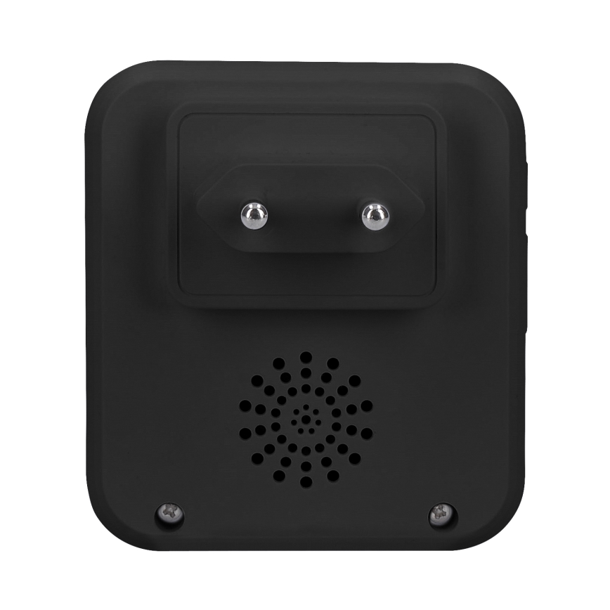 Bezdrôtový zvonček do zásuvky 230V IP56 čierna