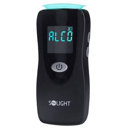 Profesionálny bezdotykový alkotester so snímačom palivového článku (Fuel Cell), 0,0 - 5,0‰ BAC, citlivosť 0,08‰, 3xAA
