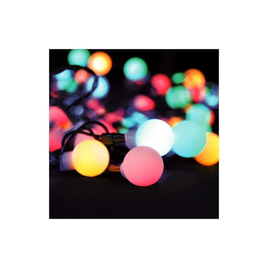 LED RGB Stmievateľná vianočná reťaz vonkajšia 10m 100xLED/230V + diaľkové ovládanie IP44