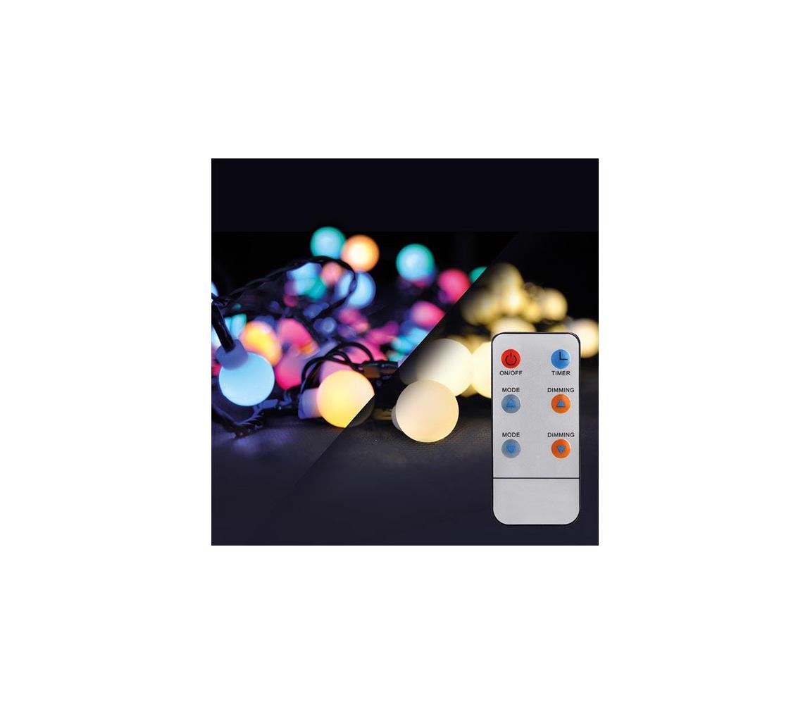 1V09-RGB LED venkovní vánoční řetěz 2v1