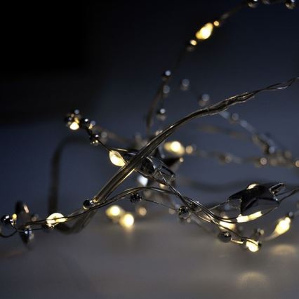 LED Vianočná reťaz 1 m 20xLED/2xAA