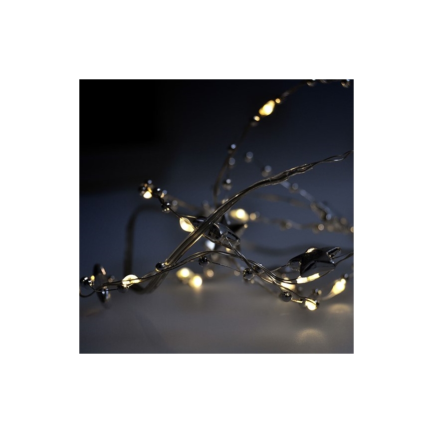 LED Vianočná reťaz 1 m 20xLED/2xAA