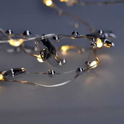 LED Vianočná reťaz 1 m 20xLED/2xAA