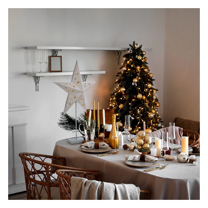 LED Vianočná dekorácia LED/3xAA hviezda