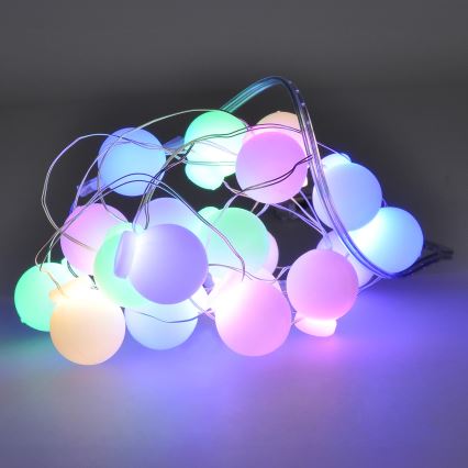 LED Vianočná reťaz 40xLED/2xAA 4,3 m multicolor