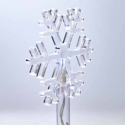 SADA 5x LED Vonkajšia vianočná lampa LED/3xAA/studená biela IP44