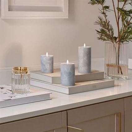 SADA 3x LED sviečok LED/2xAA teplá biela