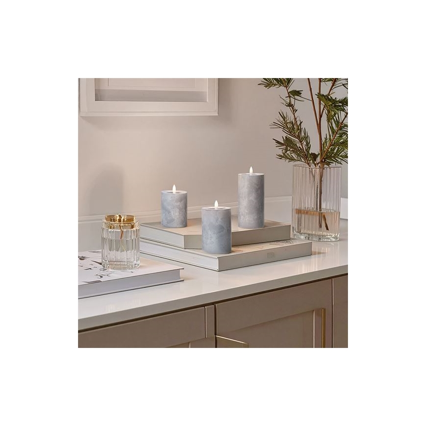 SADA 3x LED sviečok LED/2xAA teplá biela