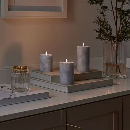 SADA 3x LED sviečok LED/2xAA teplá biela