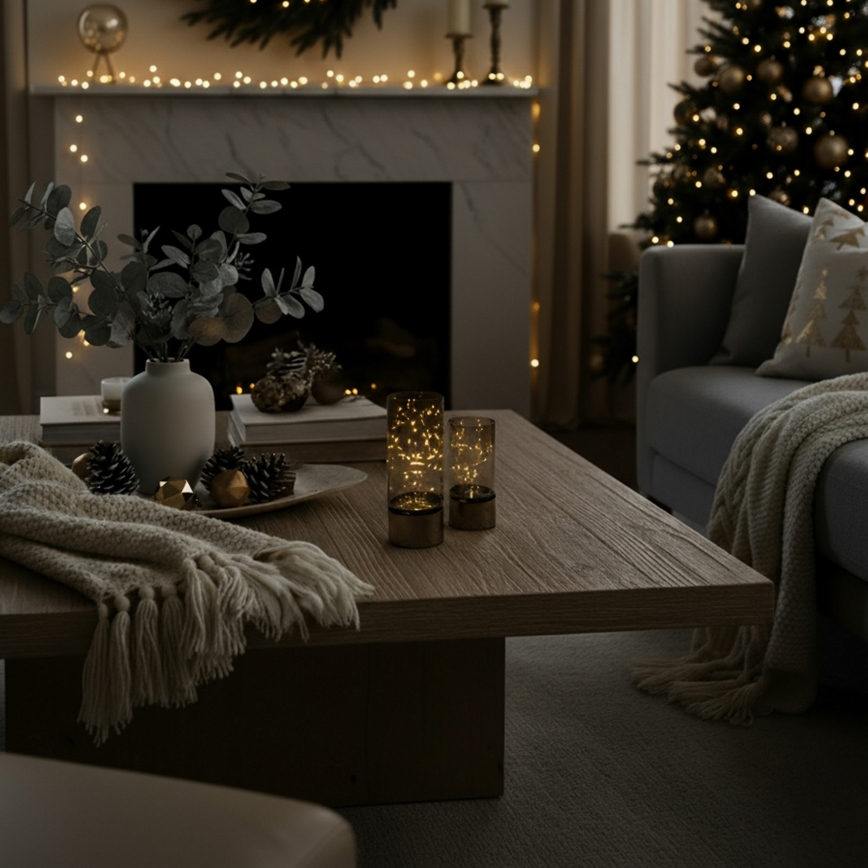 SADA 2x LED Vianočné svetielko 20xLED+10xLED/2xAA+3xAA teplá biela