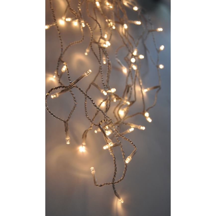 LED Vonkajší vianočný záves 360xLED/8 funkcií 15m IP44 teplá biela