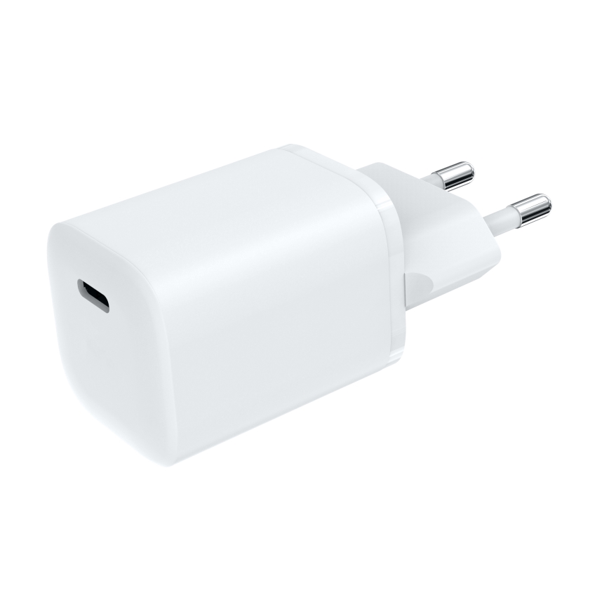 Rychlonabíjací adaptér Power Delivery 1xUSB-C 33W biela