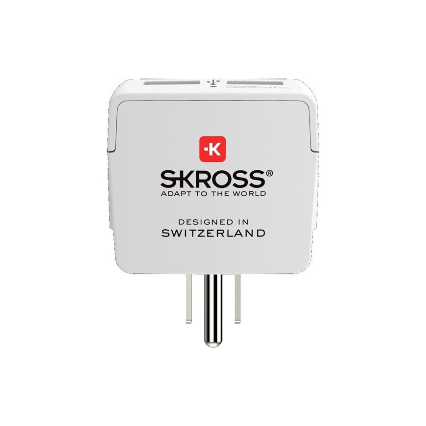 Cestovný adaptér pre USA 230V + 2x USB port