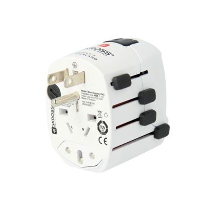 Univerzálny cestovný adaptér pre celý svet 230V + USB port