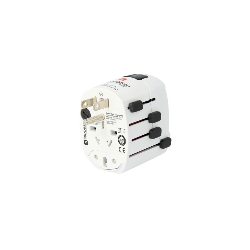 Univerzálny cestovný adaptér pre celý svet 230V + USB port