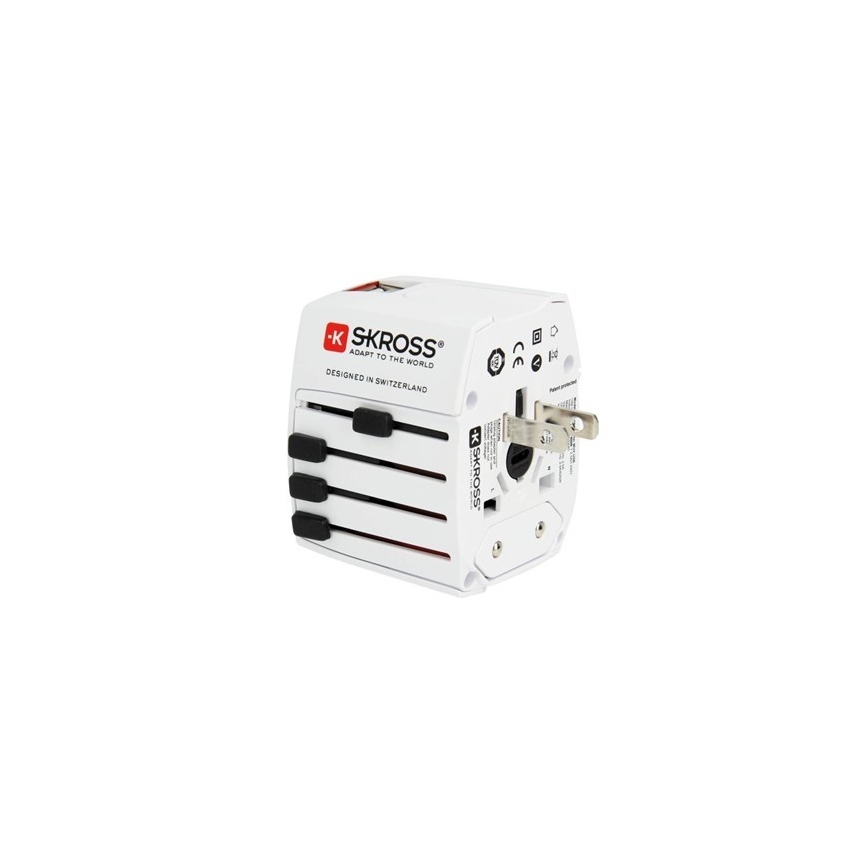 Medzinárodný cestovný adaptér 230V + 2x USB port