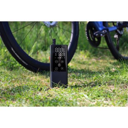 Digitálný vreckový kompresor 2000 mAh 5V čierna