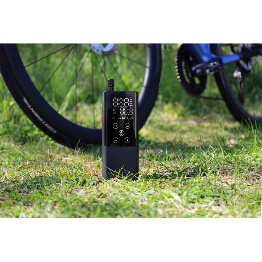 Digitálný vreckový kompresor 2000 mAh 5V čierna