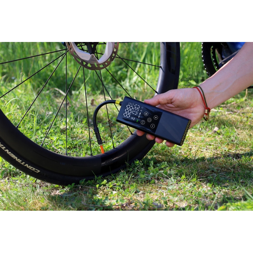 Digitálný vreckový kompresor 2000 mAh 5V čierna