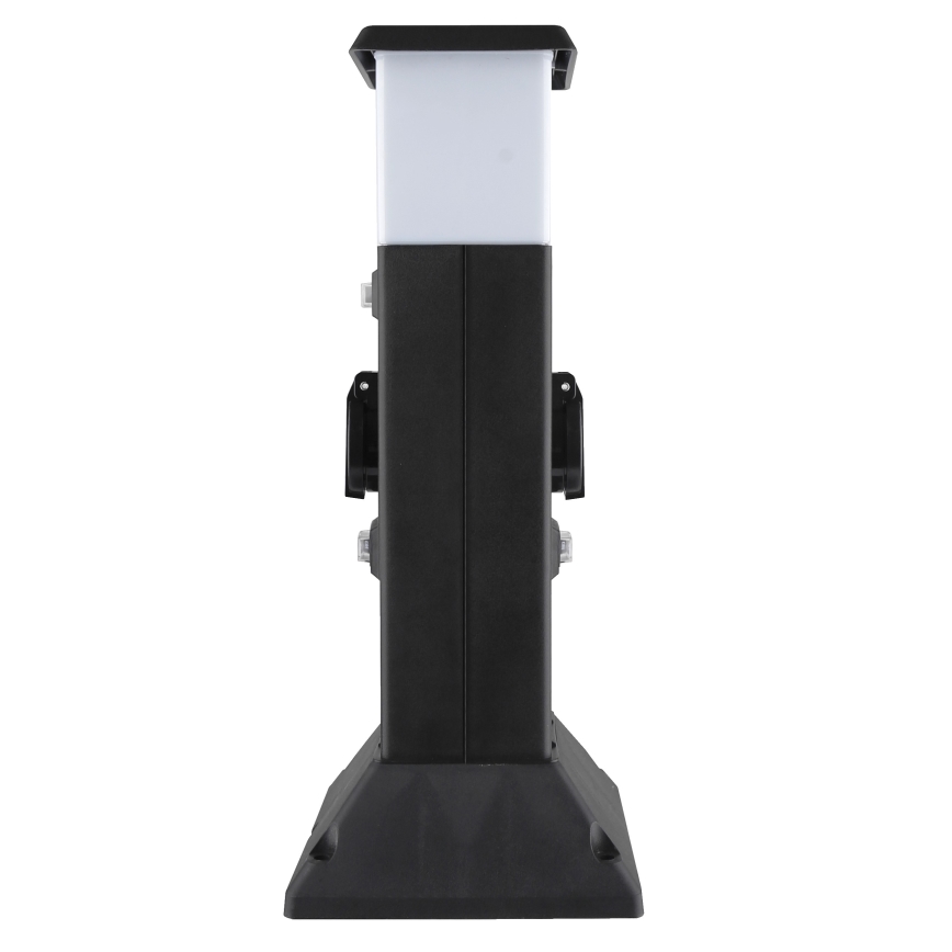 Vonkajšia lampa s 2 zásuvkami 1xE14/15W/230V IP44 čierna