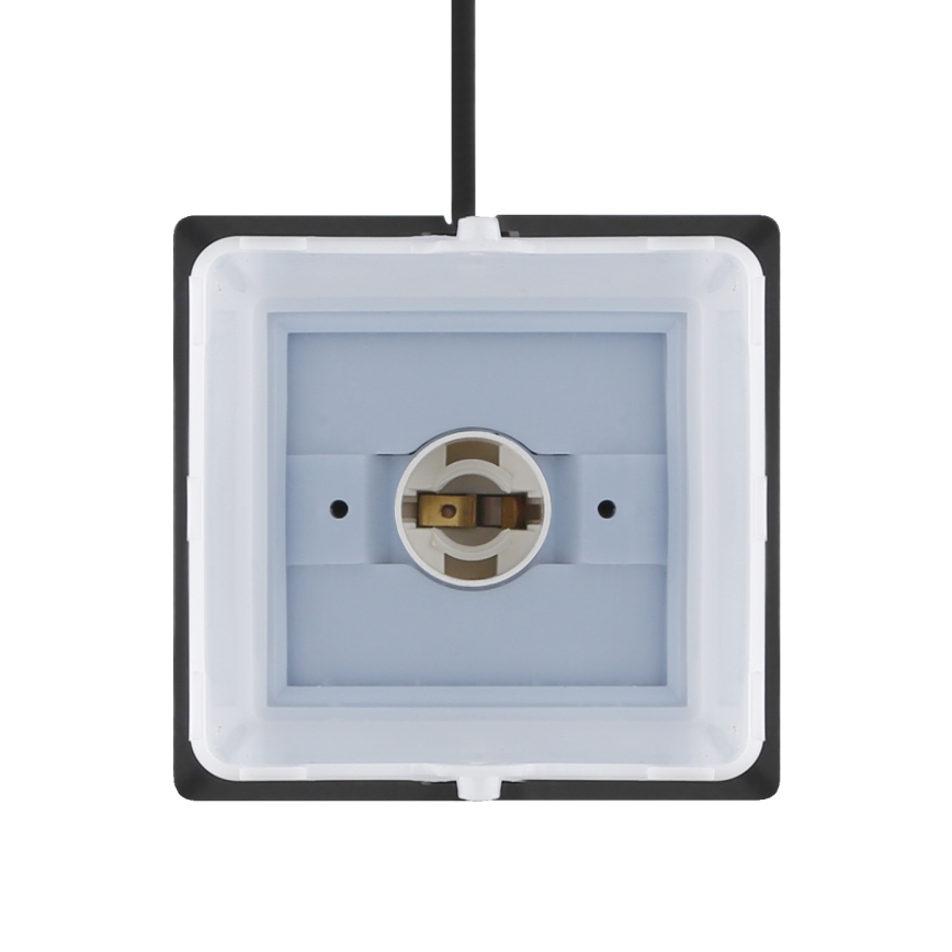 Vonkajšia lampa s 2 zásuvkami 1xE14/15W/230V IP44 čierna