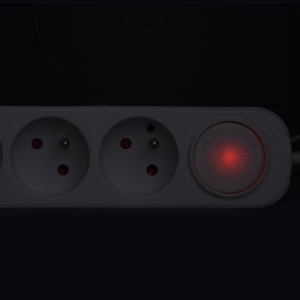 Predlžovací kábel 3Z so spínačom a USB A+C nabíjaním, 3 m