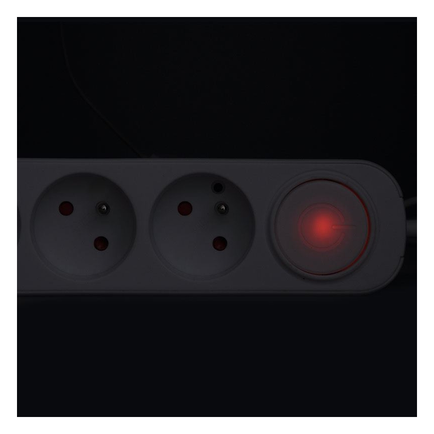 Predlžovací kábel 3Z so spínačom a USB A+C nabíjaním, 3 m