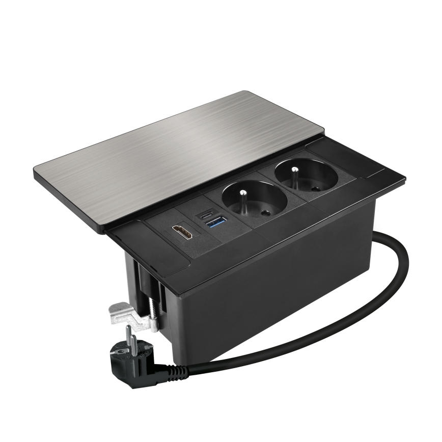 Vstavaná zásuvka 20 W s 2 zásuvkami, USB-A, USB-C a HDMI