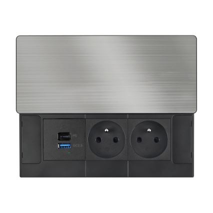 Vstavaná zásuvka 20 W 2Z + USB-A + USB-C
