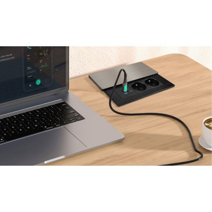 Vstavaná zásuvka 65W 2 zásuvky + USB-A + USB-C