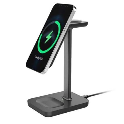 Stolná bezdrôtová nabíjačka 3 v 1, 23 W