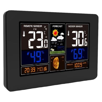 Meteostanica s farebným LCD displejom 2xAA/5V Wi-Fi Tuya