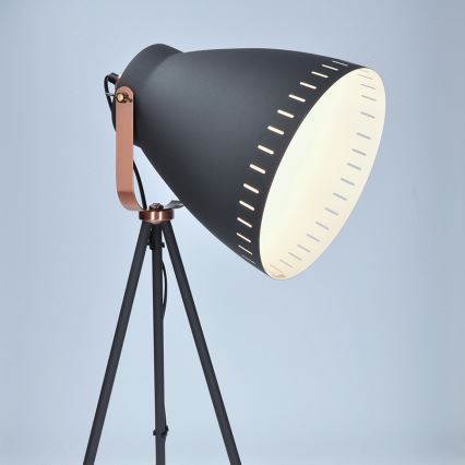 Stojacia lampa 1xE27/60W/230V čierna 145cm