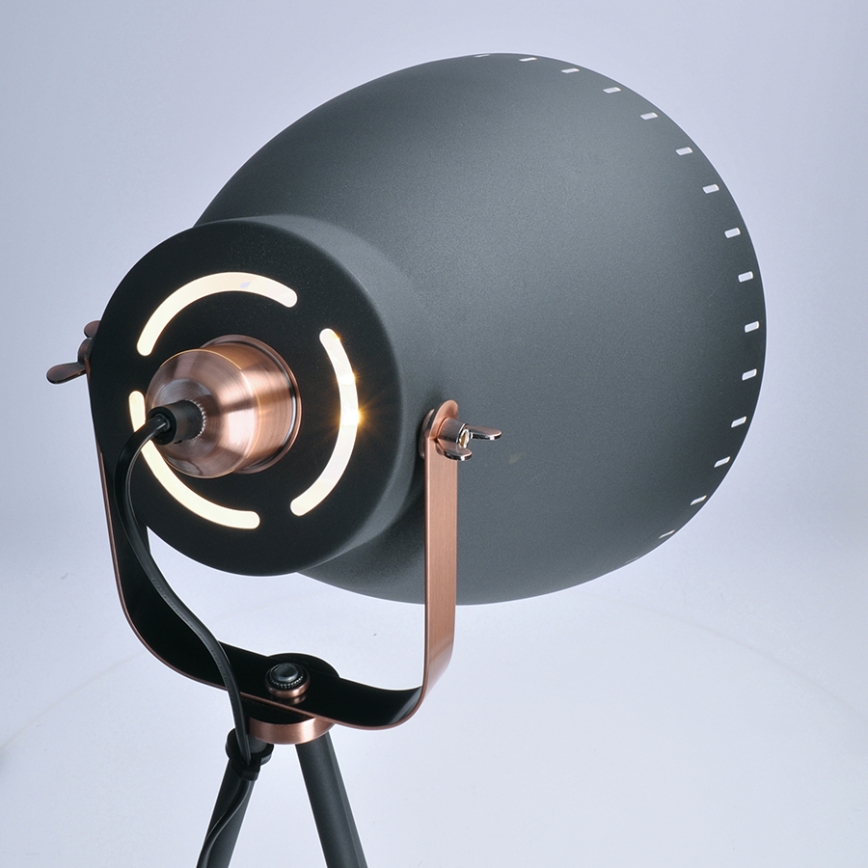 Stojacia lampa 1xE27/60W/230V čierna 145cm