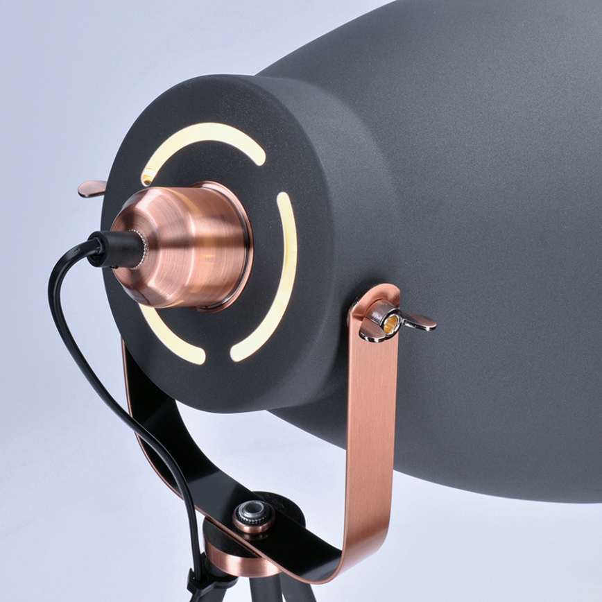 Stojacia lampa 1xE27/60W/230V čierna 145cm