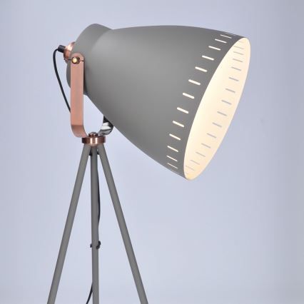 Stojacia lampa 1xE27/60W/230V šedá 145cm