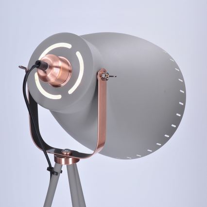 Stojacia lampa MILANO 1xE27/60W/230V šedá 145 cm