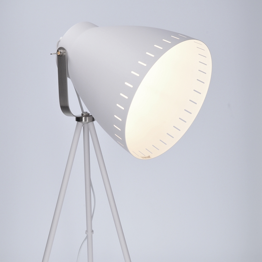 Stojacia lampa 1xE27/60W/230V biela 145cm