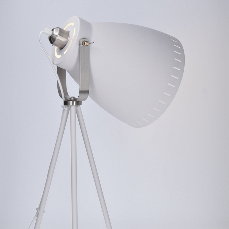 Stojacia lampa 1xE27/60W/230V biela 145cm