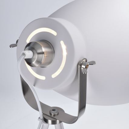 LED Stojacia lampa 1xE27/10W/230V biela 145cm