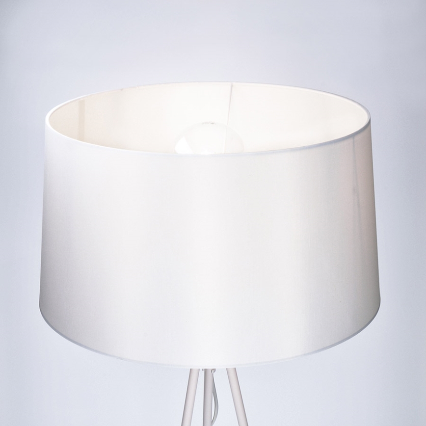 Stojacia lampa 1xE27/60W/230V biela 145cm