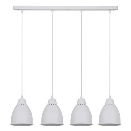 Luster 4xE27/60W/230V biela 14cm