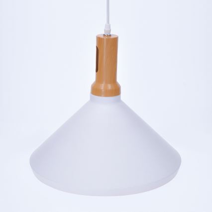 Luster 1xE27/60W/230V biela 35cm