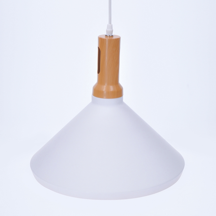 Luster 1xE27/60W/230V biela 35cm