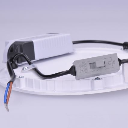 LED panel LED/12W/230V 3000/4000/6000K 17x17 cm biela
