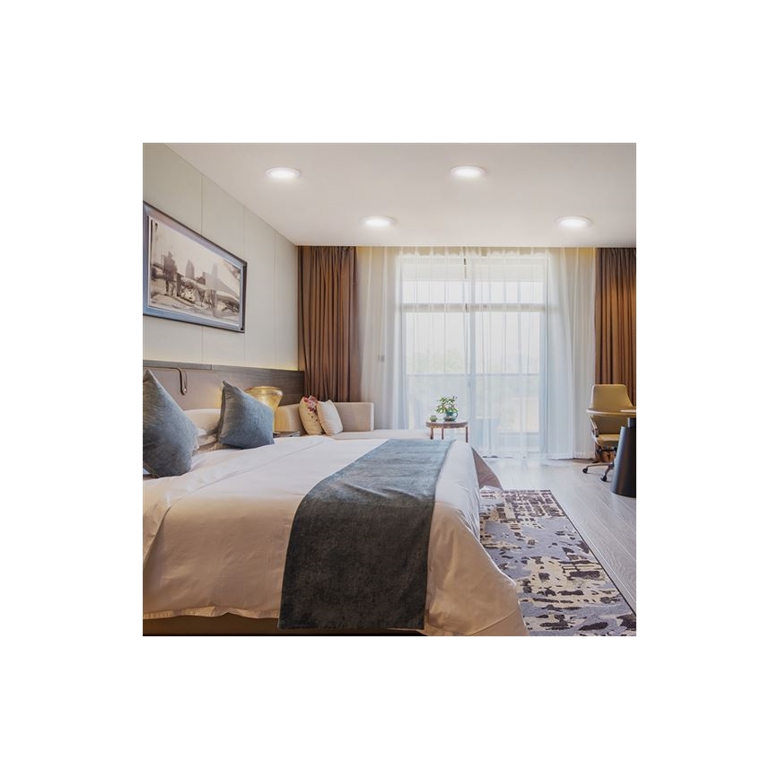 LED zapustené svietidlo LED/18W/230V 3000/4000/6000K pr. 22,5 cm biela