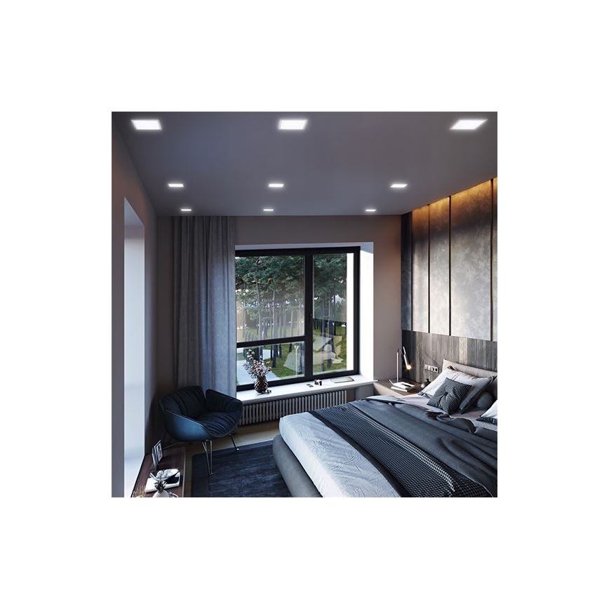 LED panel LED/24W/230V 3000/4000/6000K 30x30 cm biely
